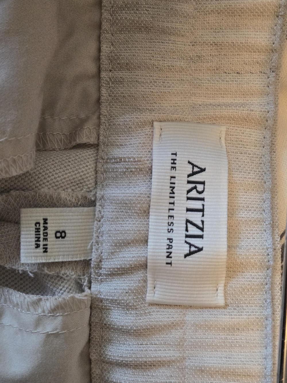 Aritzia The Limitless Pant-CruiseLinen in Natural Ecru